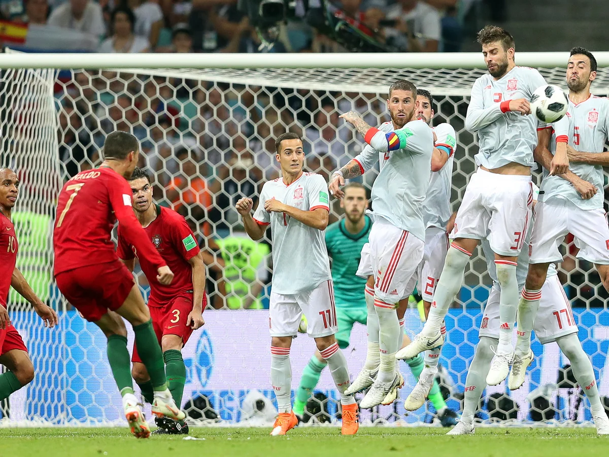 Ronaldo's taking Freekick